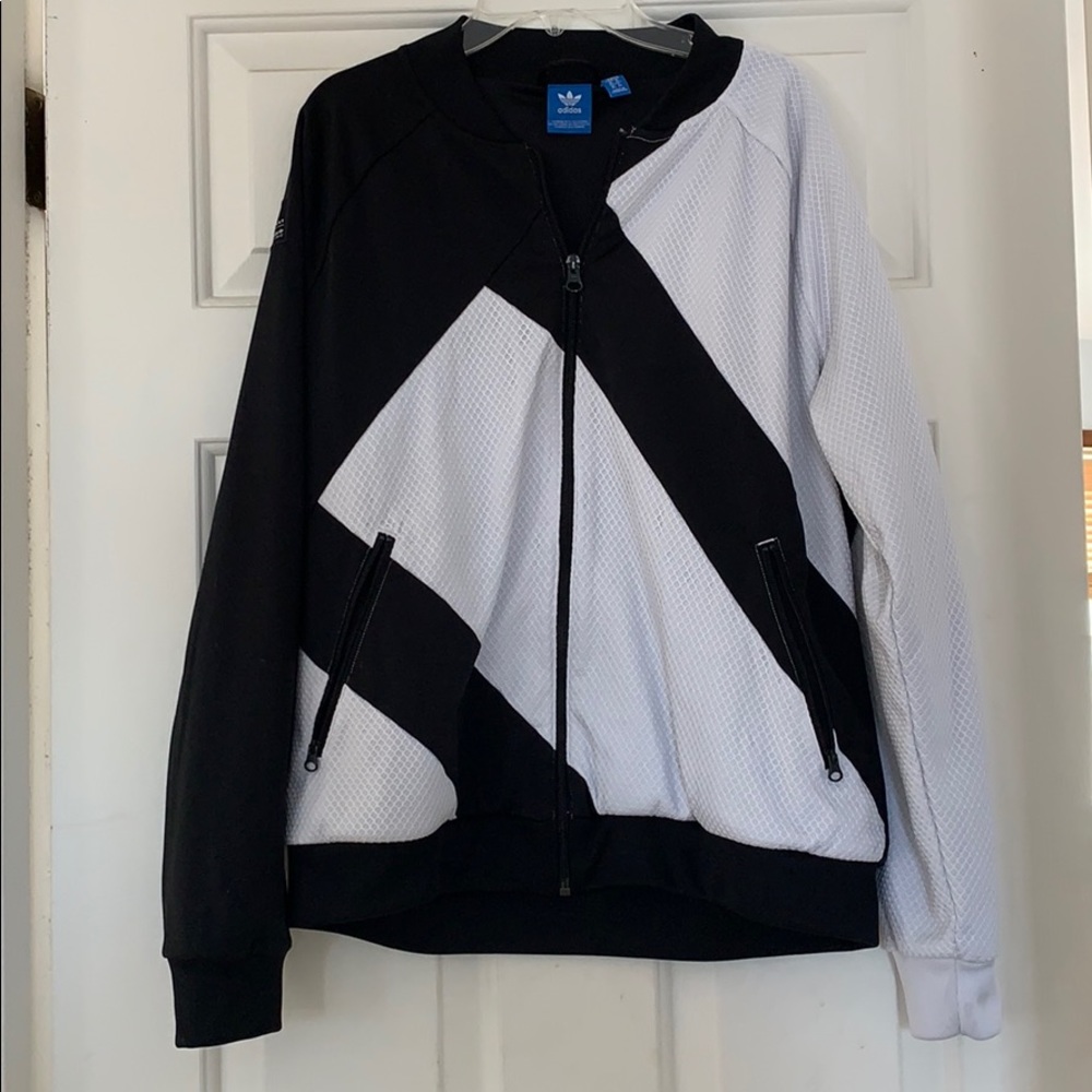 Adidas Zip Up Color Block Track Jacket